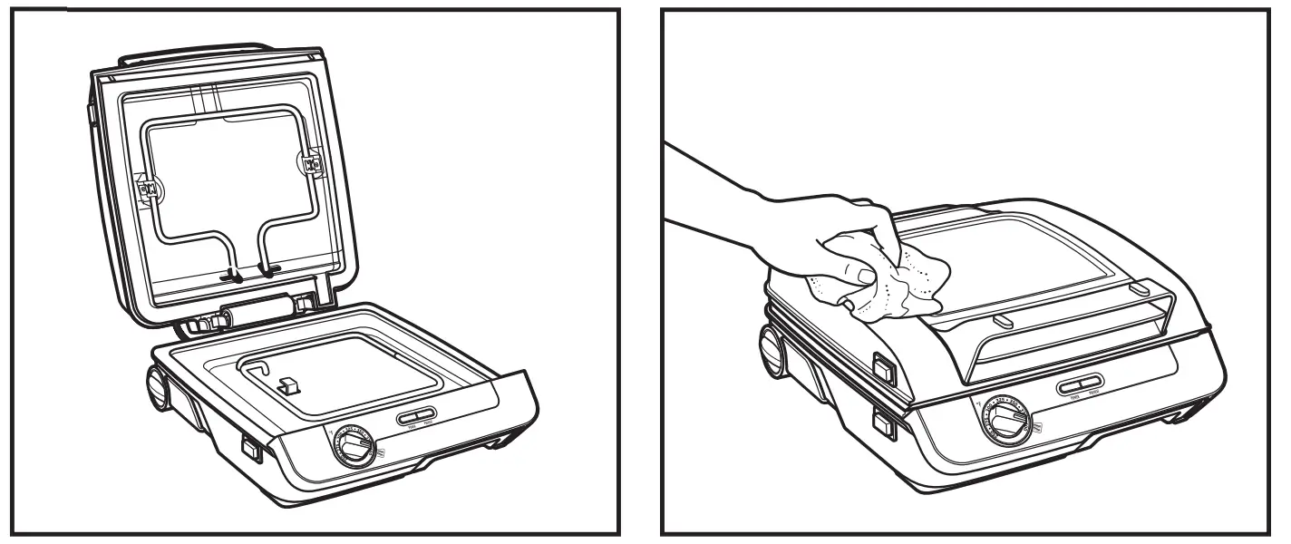 Hamilton Beach 4-in-1 Indoor Grill & Electric Griddle Combo with Bacon Cooker-14