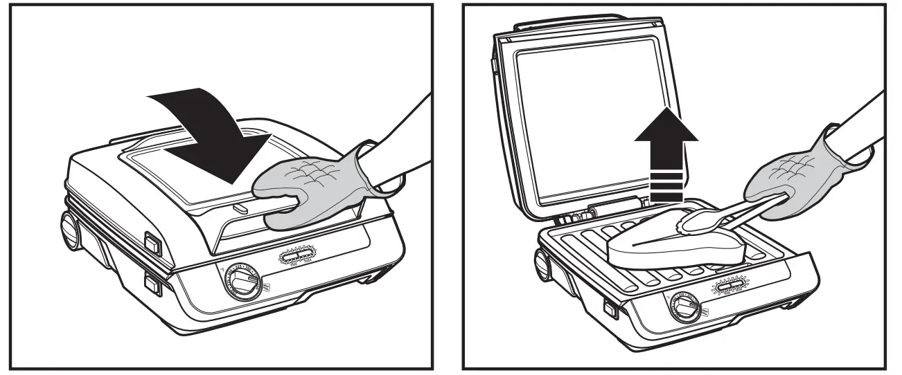 Hamilton Beach 4-in-1 Indoor Grill & Electric Griddle Combo with Bacon Cooker-4