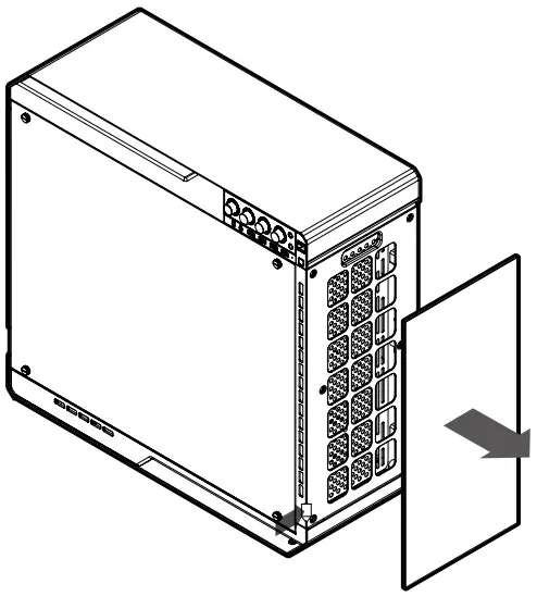 Separating the front panel