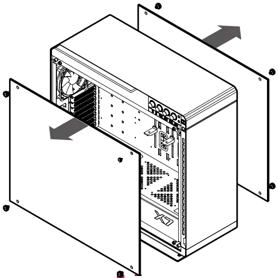 Separating the side panel