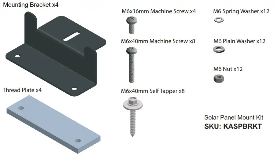 KICKAss KARTSP170 170W Fixed Solar Panel - Figure 11