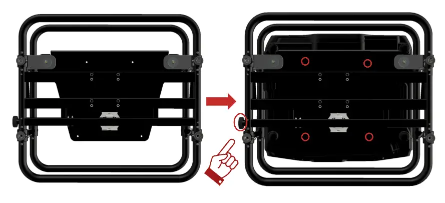 Fitting the projector in the frame 2