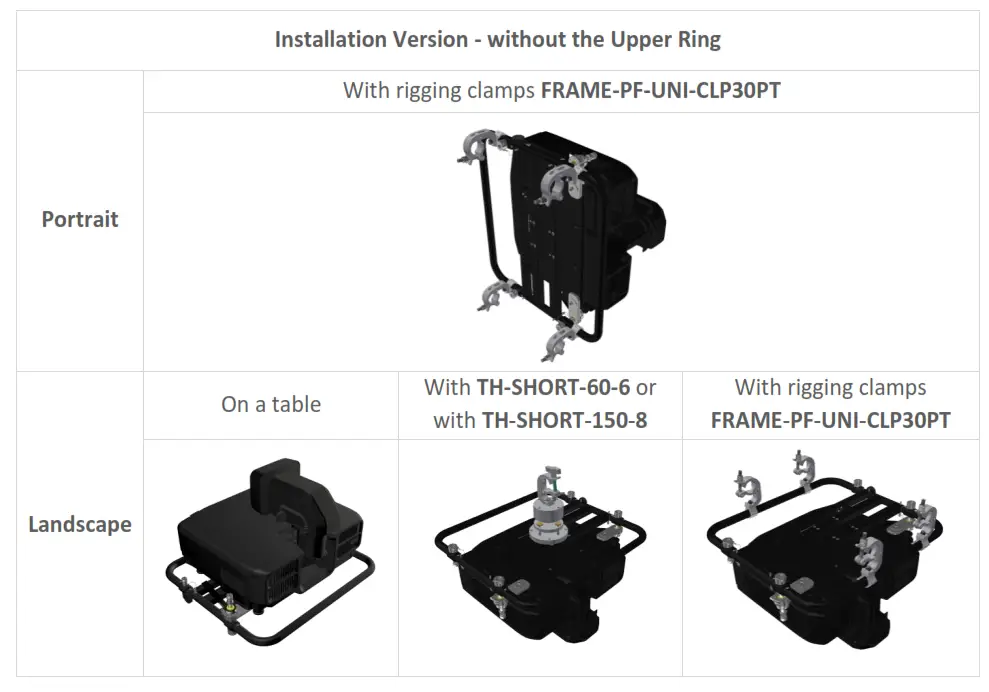 Installation Version - without the Upper Ring