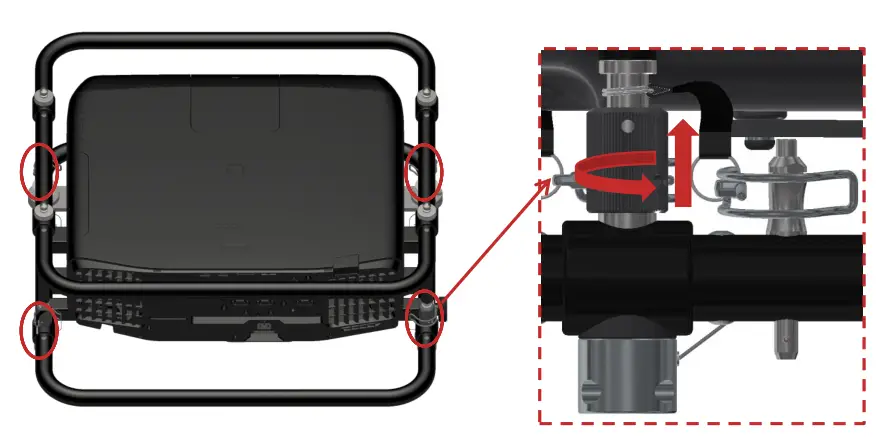 Removing the Upper Ring - Installation Version 2