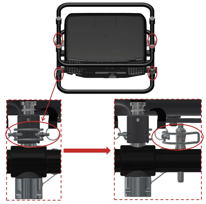 Removing the Upper Ring - Installation Version