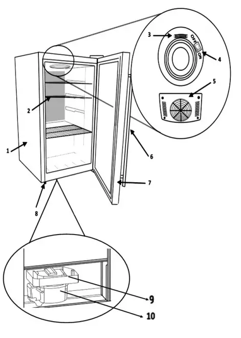Whynter BR 130SB 120 Can Capacity Stainless Steel Beverage Refrigerator-fig1