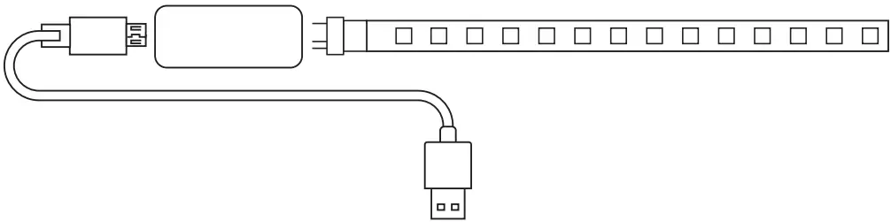 MONSTER MLB7 1083 Multicolor RGB IC LED Flow Light Strip - Figure 1