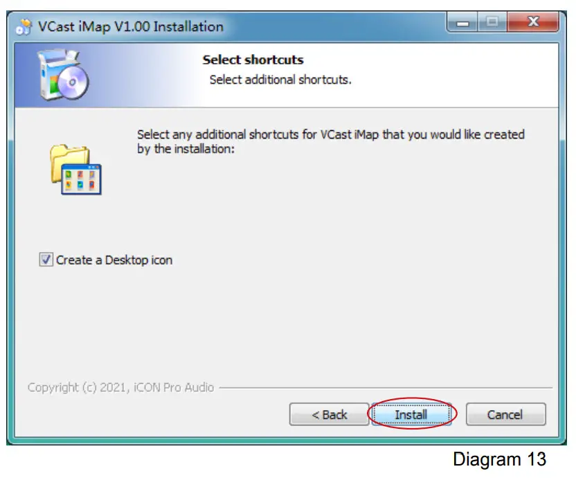 iCON VCAST Control Station for Live Streaming - Top Panel Layout 13