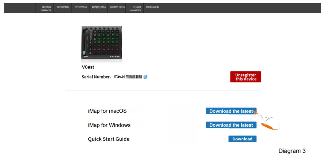 iCON VCAST Control Station for Live Streaming - Top Panel Layout 4