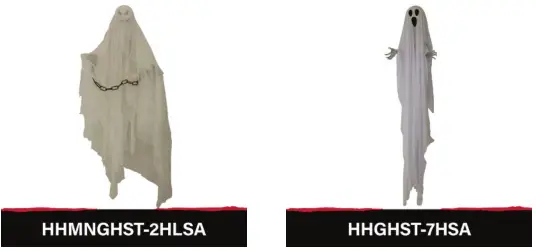 Haunted Hill Farm HHGHST 3STK 40 in Talking Lighted Animatronic Ghost Figurine - Figure 10