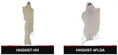 Haunted Hill Farm HHGHST 3STK 40 in Talking Lighted Animatronic Ghost Figurine - Figure 9