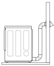 LG DLEX4000 Ultra Large Front Load Electric Dryer-Correct Venting