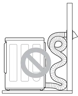 LG DLEX4000 Ultra Large Front Load Electric Dryer-Incorrect Venting