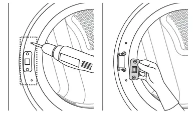 LG DLEX4000 Ultra Large Front Load Electric Dryer-the door