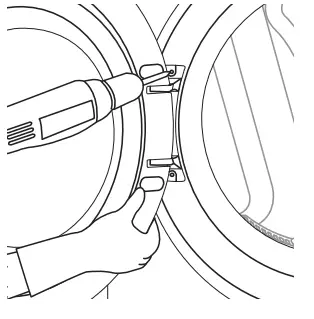 LG DLEX4000 Ultra Large Front Load Electric Dryer-the screws