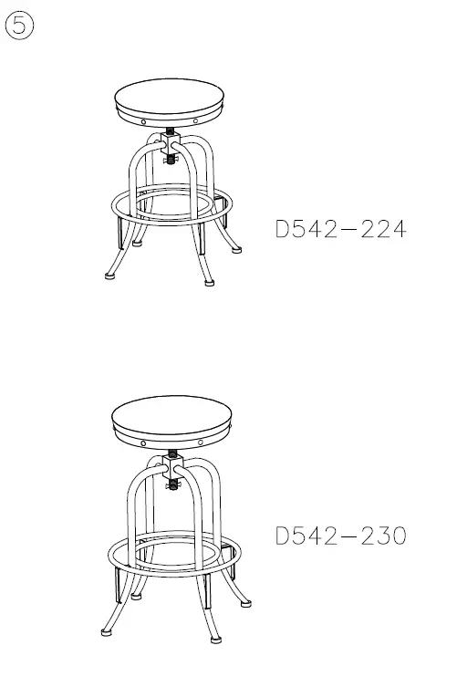 ASHLEY D542224 Bar and Game Room Pinnadel Counter 4