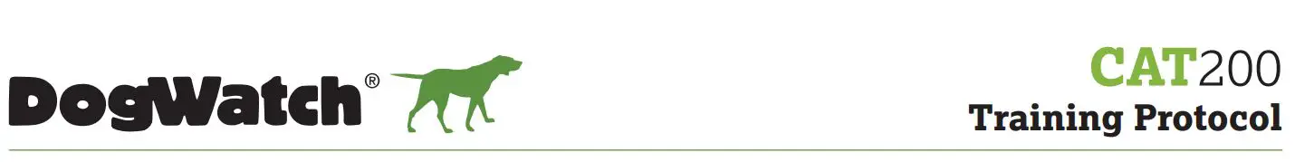 DogWatch CAT200 Cat Indoor Boundary Instructions