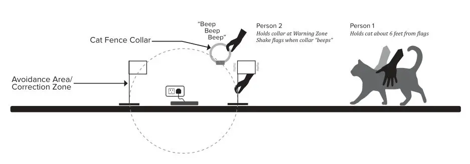 DogWatch CAT200 Cat Indoor Boundary - Introduce Cat to Flags