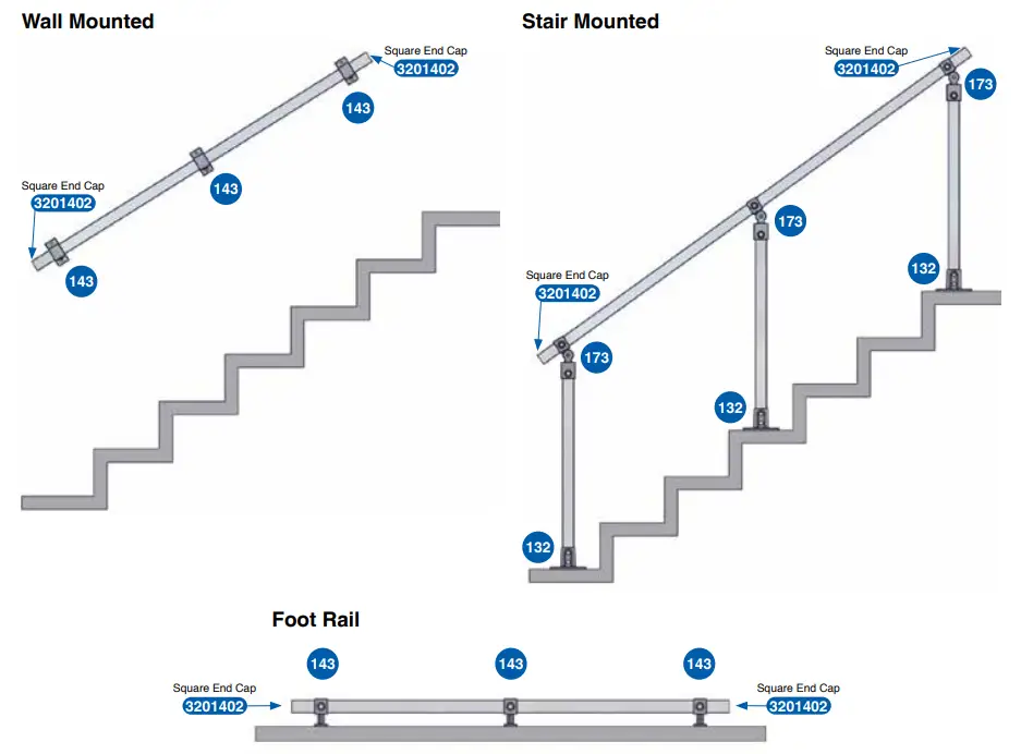 F H BRUNDLE 40mm Square Tube Clamps - fig 2