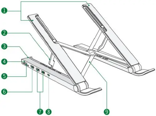 UGREEN CM359 X-Kit Laptop Stand Docking Station 1