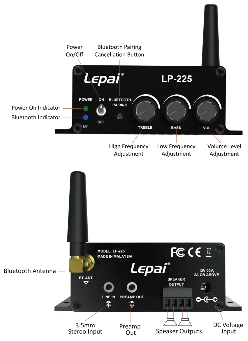 Lepi LP 225 Digital Hi Fi Audio Amplifier-fig1