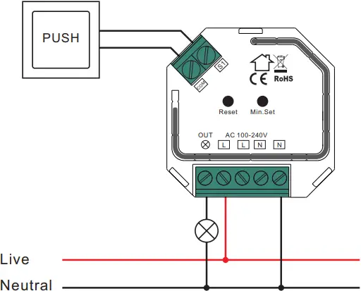 mundiluz SM309S ZigBee Dimmer - Wire Connection 3