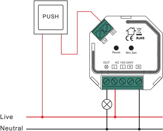 mundiluz SM309S ZigBee Dimmer - Wire Connection 4