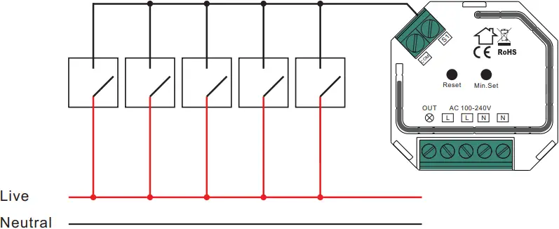 mundiluz SM309S ZigBee Dimmer - Wire Connection 6