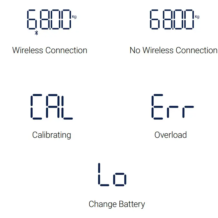 Etekcity Smart Fitness Scale - Codes