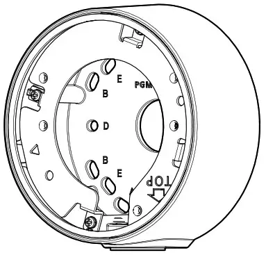 I PRO WV QJB502 W Base Bracket - Cover