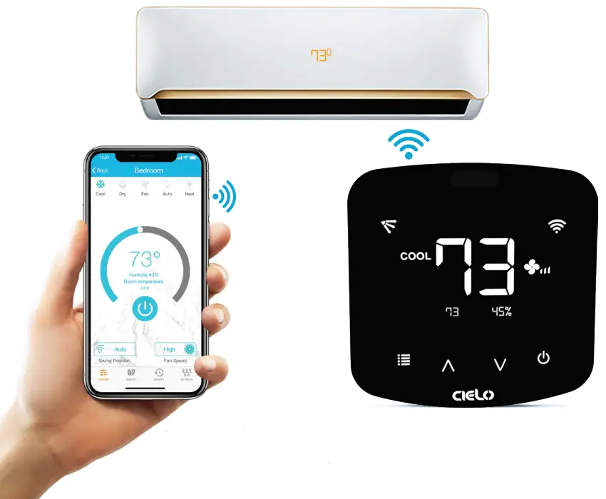 CIELO B07MPG1Y23 Smart Wi-Fi Controller for Air Conditioner & Heat Pumps -