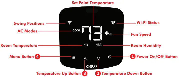 CIELO B07MPG1Y23 Smart Wi-Fi Controller for Air Conditioner & Heat Pumps - OPTIONS