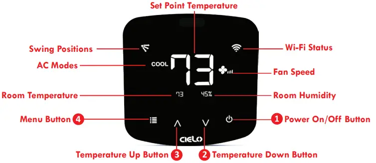 CIELO B07MPG1Y23 Smart Wi-Fi Controller for Air Conditioner & Heat Pumps - OPTIONS2