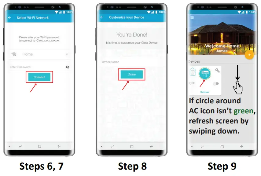 CIELO B07MPG1Y23 Smart Wi-Fi Controller for Air Conditioner & Heat Pumps - refresh