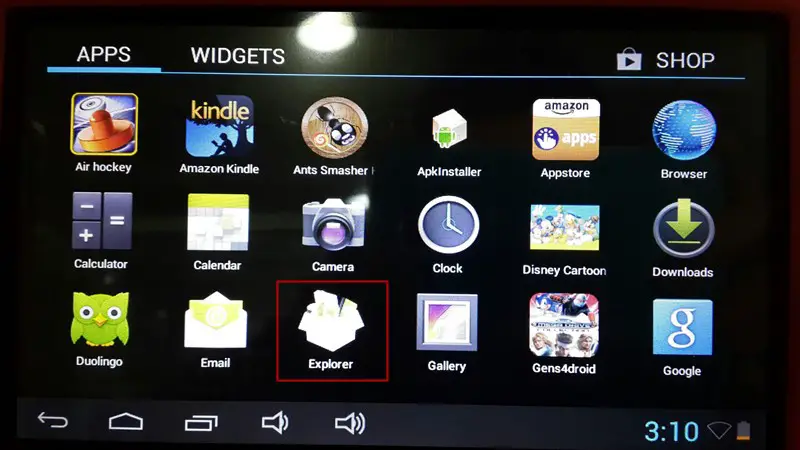Step 1 Choose Explorer
