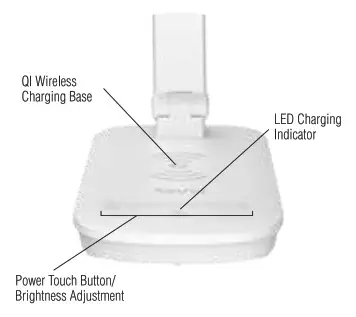 tzumi Desk Lamp Wireless Charging - Desk Lamp Diagra 2