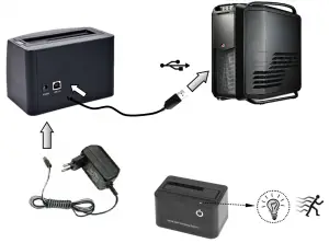 gembird USB Docking Station HD32-U2S-5 -- figure 1