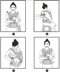 Baby Carrier & Hip Seat - Carrying Position