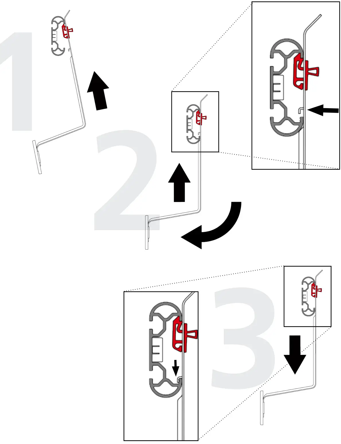 sapling Horizontal Time Zone Clocks - Attaching the Name Plates
