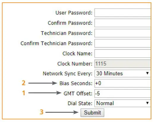 sapling Horizontal Time Zone Clocks - IP-PoE Clocks