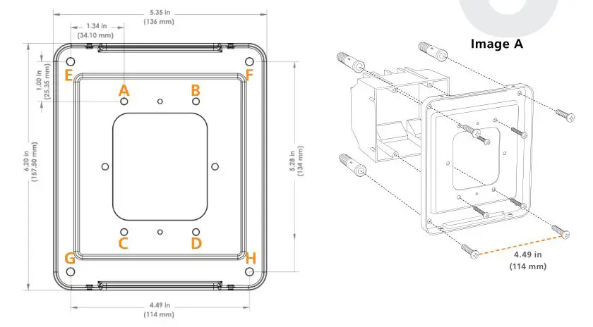 sapling Horizontal Time Zone Clocks - Insert the machine screws through the mounting plates and into the gang boxes