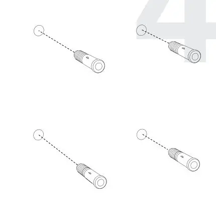sapling Horizontal Time Zone Clocks - Remove the template and insert the wall anchors into the outer holes