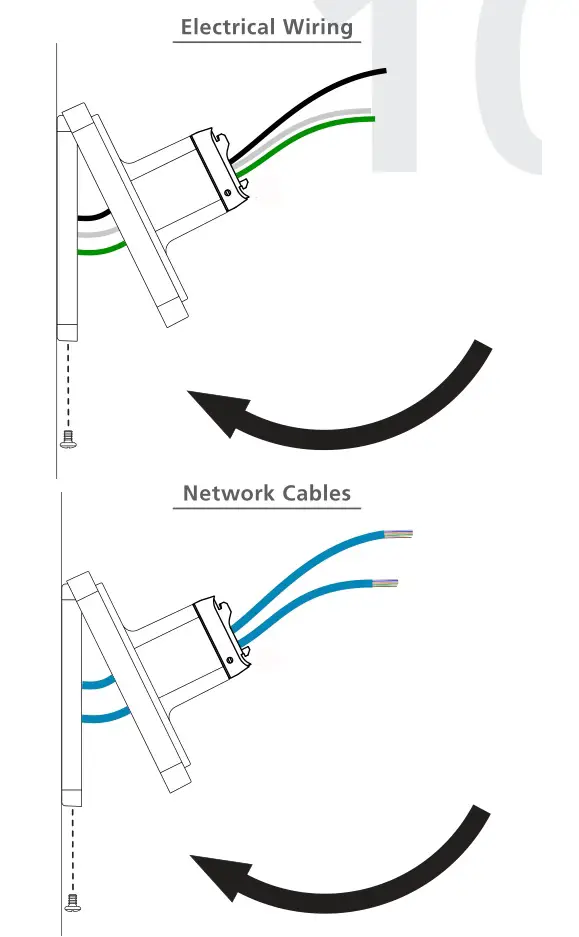 sapling Horizontal Time Zone Clocks - Thread wiring through the bases, then attach the bases to the mounting plates
