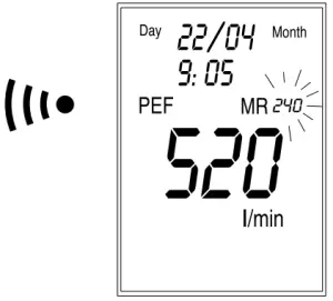 Microlife PF 100 Electronic Asthma Monitor - time switch10