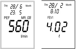 Microlife PF 100 Electronic Asthma Monitor - time switch5