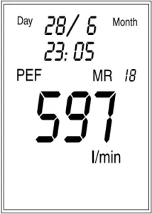 Microlife PF 100 Electronic Asthma Monitor - time switch7