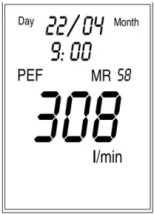 Microlife PF 100 Electronic Asthma Monitor - time switch8
