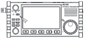 Chongqing Xiegu Technology X6100 Shortwave Transceiver - off button