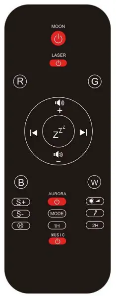 Aurora WD001 Starry Sky Lights User - Remote controI