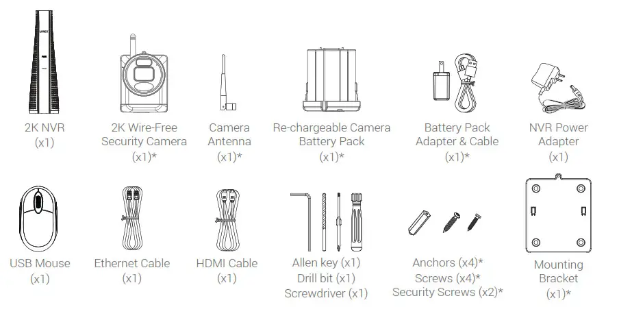 LOREX L4248 Series 2K Network Video Recorder - Package